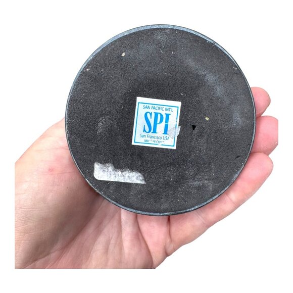 Vintage SPI Bronze Dolphin Sculpture On Marble By San Pacific Intl Coastal Beach - Picture 4 of 8